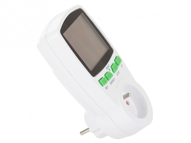 Wattmeter med LED-belysning