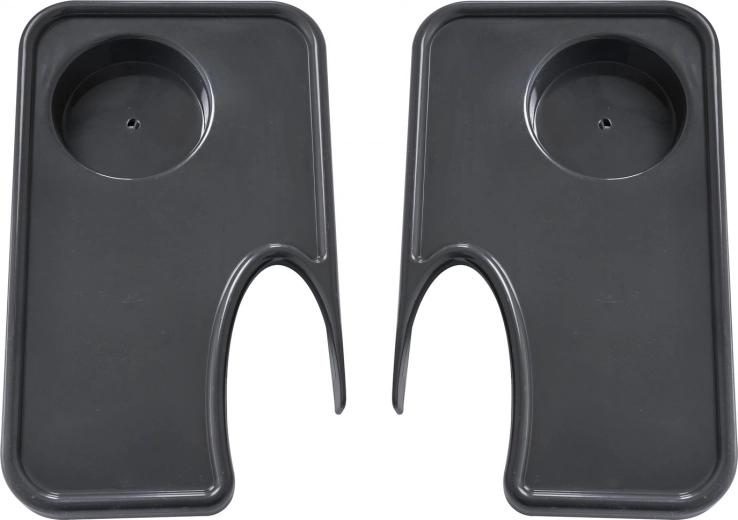 Stabil afsætningsflade med kopholder