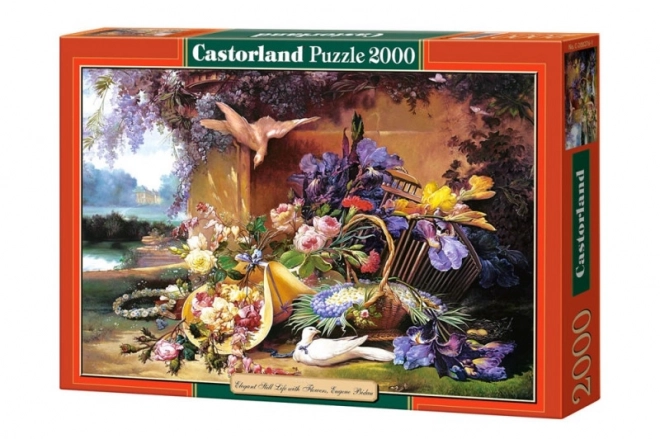 Puslespil 2000 brikker Elegant stilleben med blomster Eugene Bidau