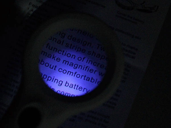LÆSE GLAS 4x 8 LED UV