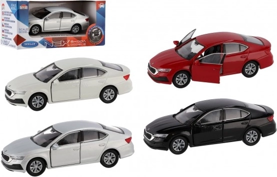 Metalmodelbil Škoda 1:34