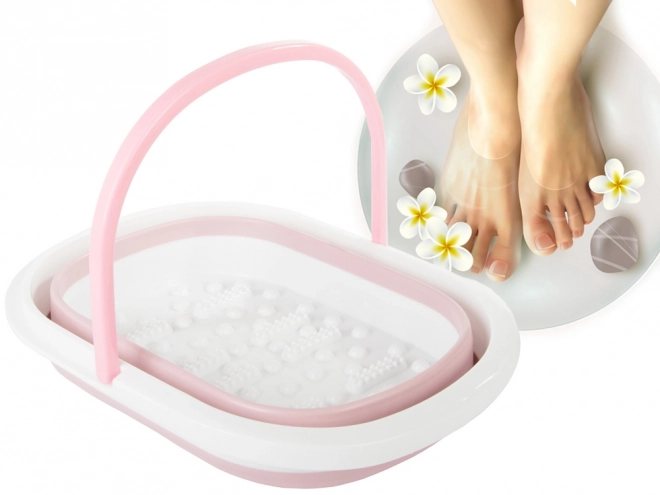 Sammenklappelig massagefodbad med knopper