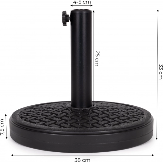 Fastgørelse af parasol