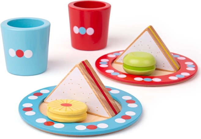 Trætesæt med prikker BIGJIGS TOYS