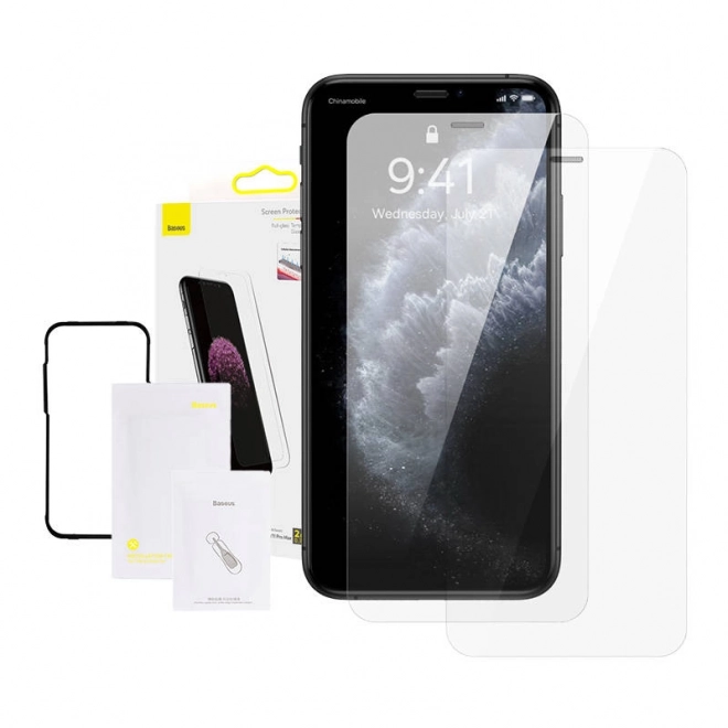 Baseus 0,3mm fuldglas skærmbeskyttelse i hærdet glas (pakke med 2 stk) til iPhone – XS Max / 11 Pro Max 6,5 tommer