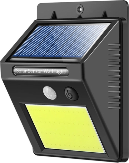 Solcelledrevet LED-lampe med bevægelsessensor
