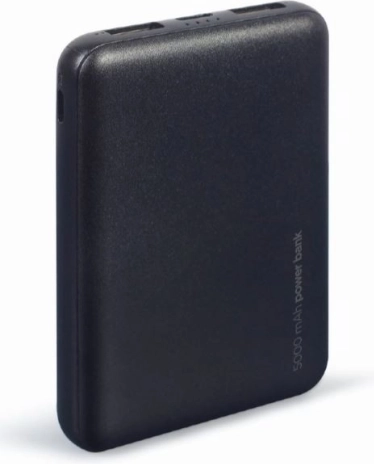 Bærbar powerbank 5000 mAh, sort