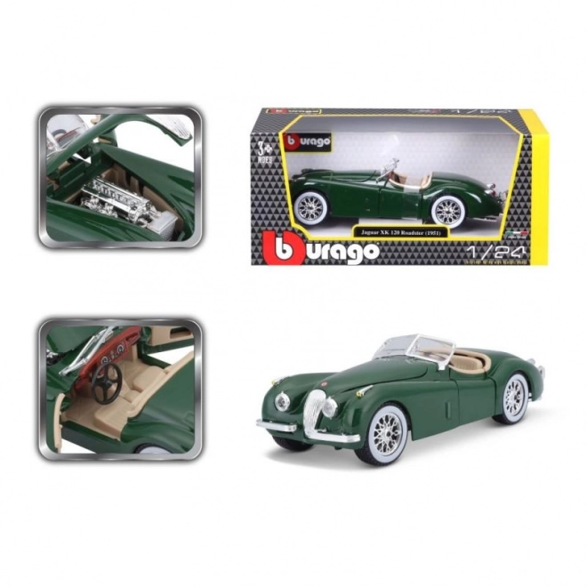 Bburago 1:24 Jaguar XK 120 Roadster (1951) grøn 18-22018