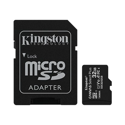 Hukommelseskort MicroSD 32GB Canvas Select Plus 100MB/s adapter