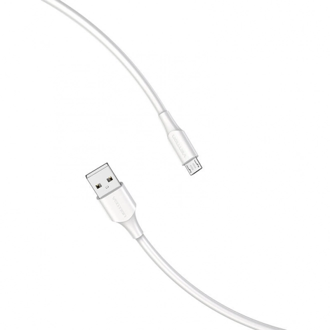 USB-kabel 2.0 med Micro USB-stik Vention hvid 1m
