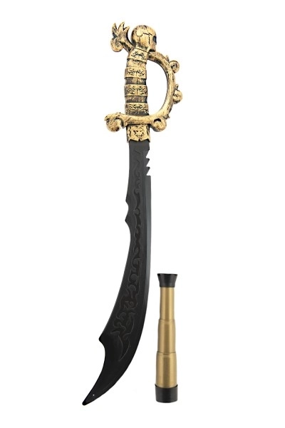 Piratensværd med tilbehør 58cm