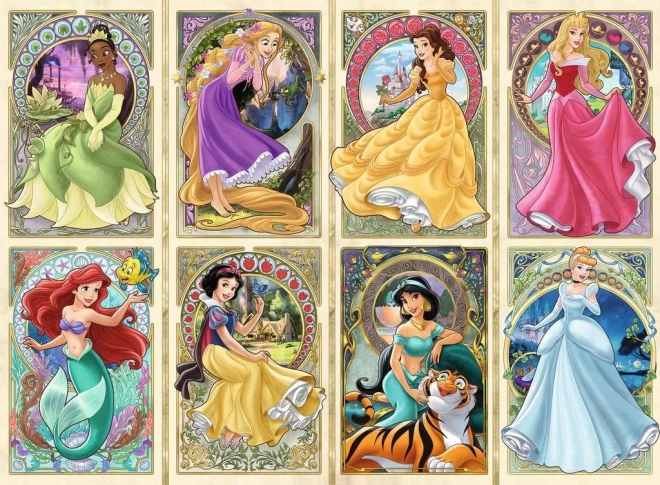 Puslespil Prinsesser i jugendstil - Ravensburger 1000 stk.