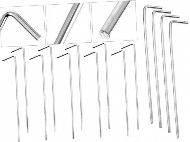 Stålteltpløkker 24 cm, 10 stykker