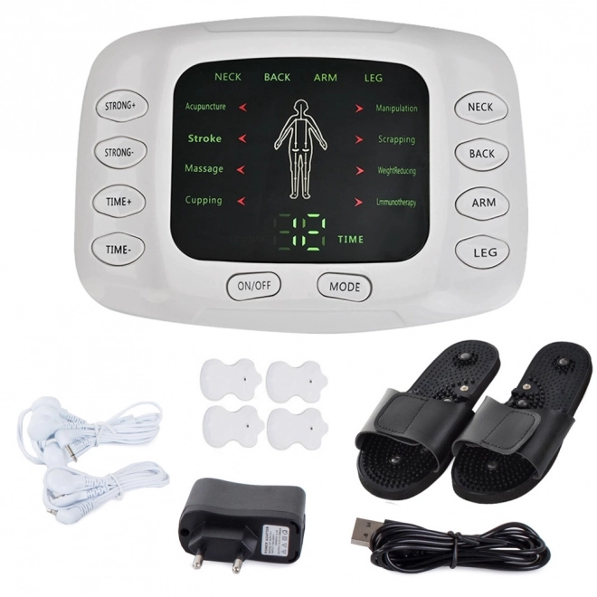 Elektrostimulator til muskler og nerver MASSAGE ENHED