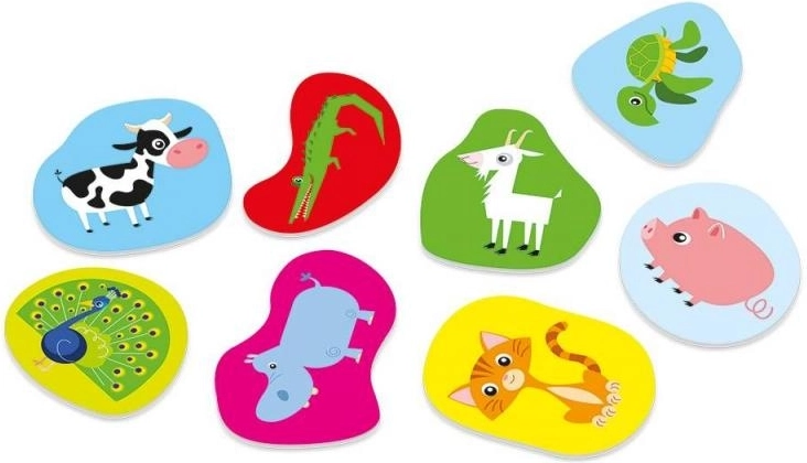 Farverige billeder, der lærer