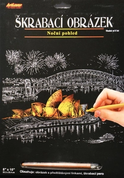 Skrabede billede natudsigt