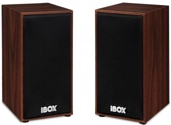 Træ stereo højttalere 2.0 iBOX SP1, brun