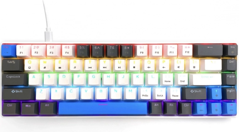 RGB‑bagbelysning med 19 effekter