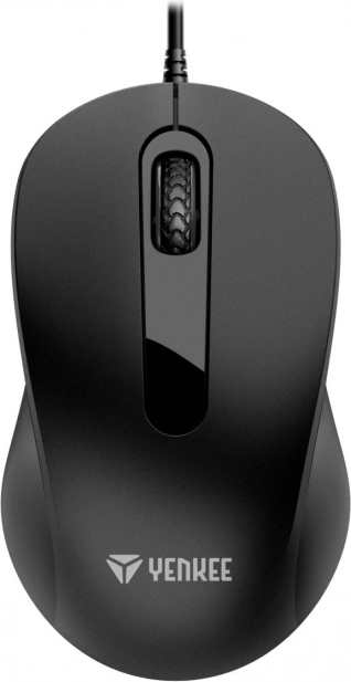 Kablet optisk mus USB 1000 dpi, symmetrisk, 3 knapper YENKEE