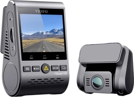 VIOFO dobbelt dashcam 2K + Full HD med Wi‑Fi og GPS