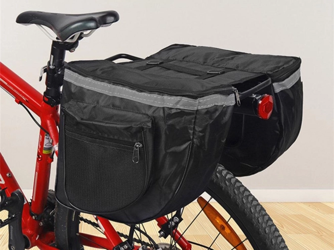 Stor cykeltaske med bærer