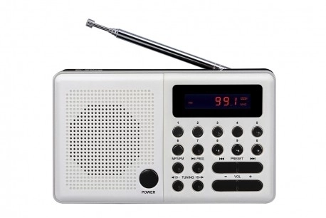 Radio Pliszka USB, FM hvid