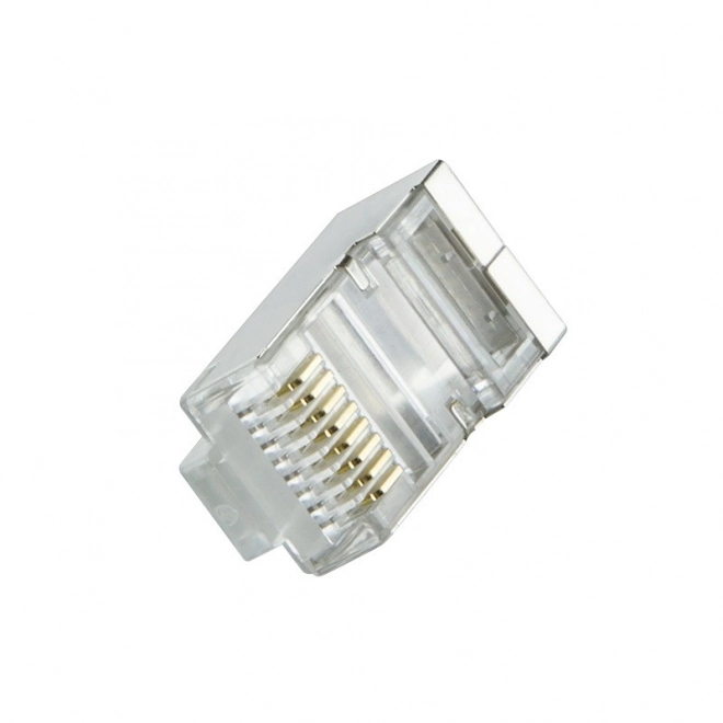 RJ45 CAT.6 stik med beskyttelse, sort