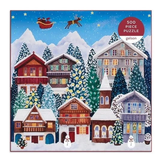 Puzzle julelandsby 500 brikker