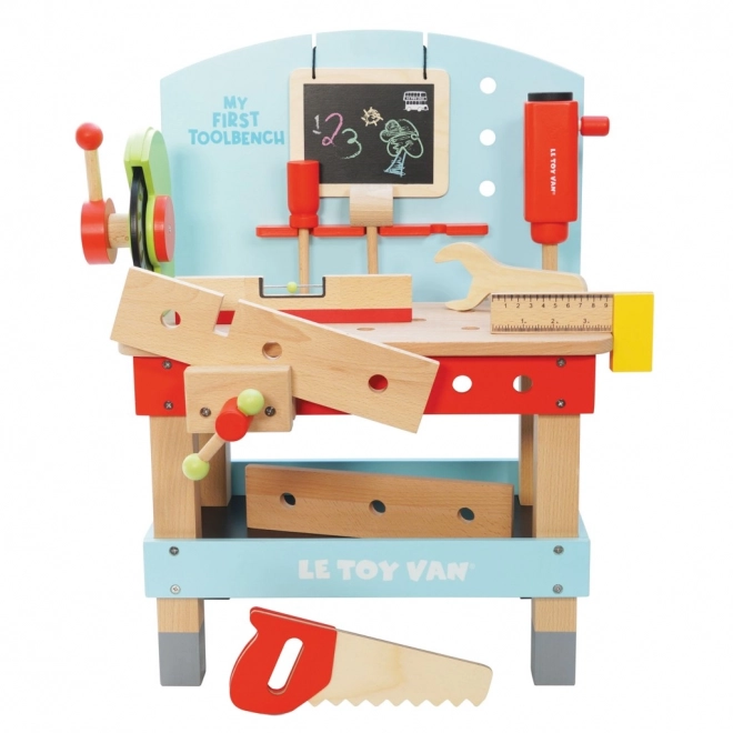 Mit første arbejdsbænk med værktøj fra Le Toy Van