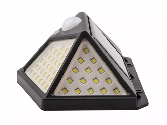 Solcellelampe med bevægelsessensor og 100 LED