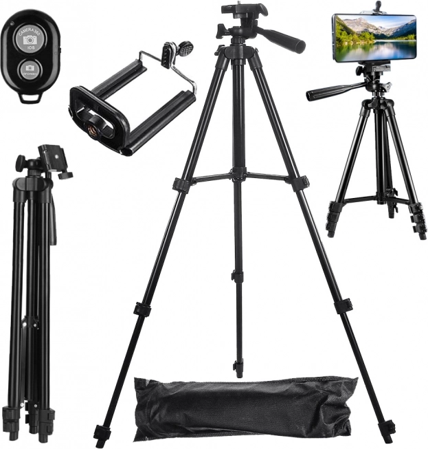 Telefonholder tripod med Bluetooth