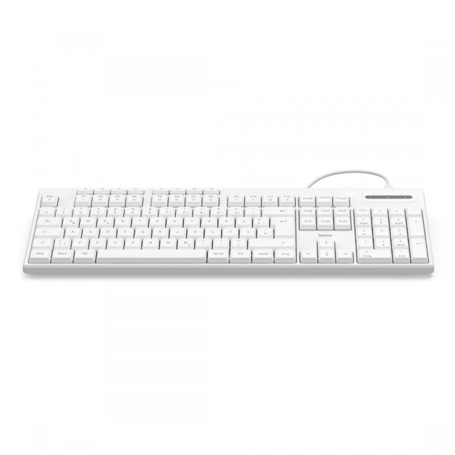 Ledningsført tastatur hvid
