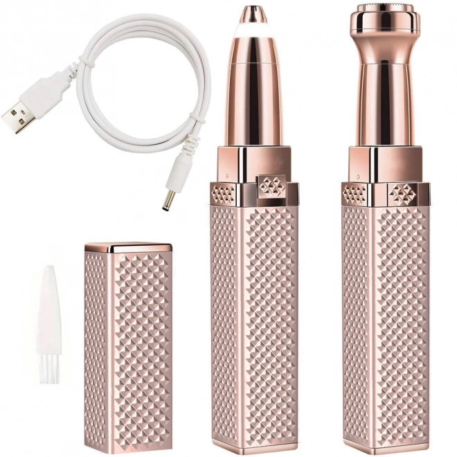 Dame epilator til øjenbryn og barbermaskine til ansigt og bikinilinje