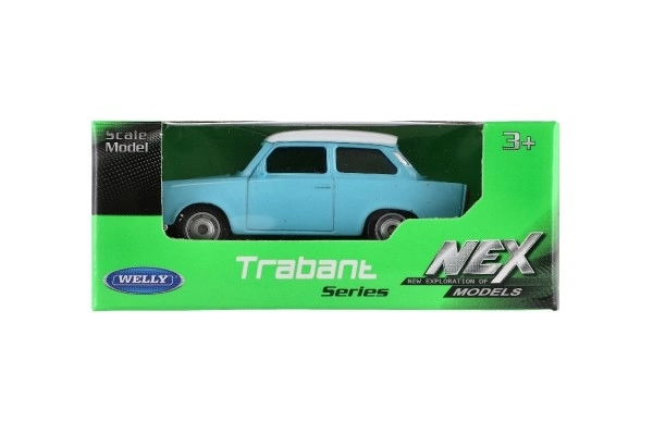 Auto Welly Trabant 1:60 metal 7cm fri bevægelse i boks