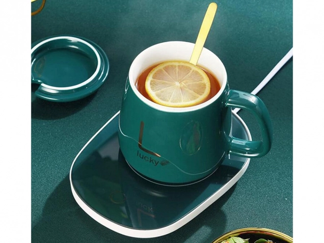 Elektrisk kopvarmer til kaffe og te 16W, LED vandtæt panel
