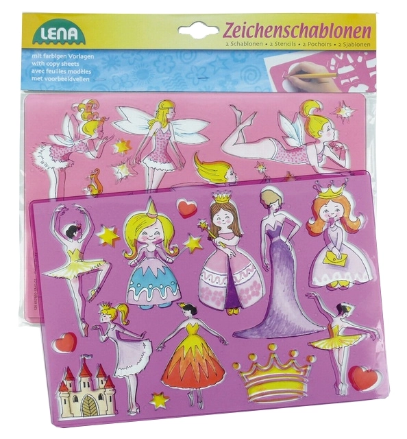Tegneskabeloner (prinsesser, balletdansere)
