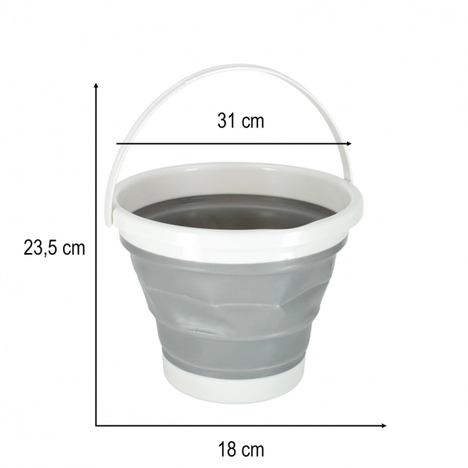 Sammenklappelig silikone camping spand 10L