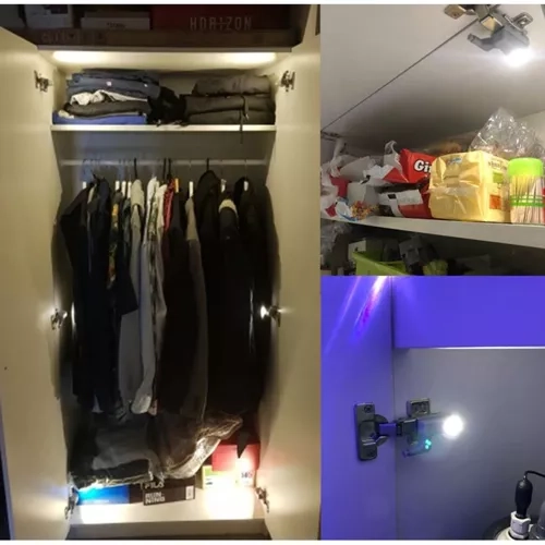 3 LED hængslet skabslampe 23025