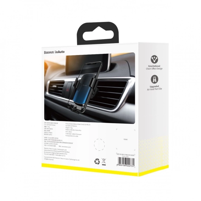 Baseus Glaze gravitationsholder til bilen til ventilationristen