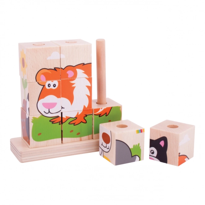 Bigjigs Baby Stableklodser Dyr