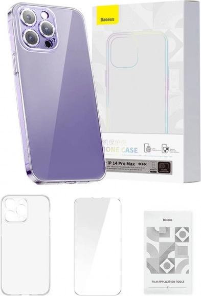 Baseus Crystal Clear beskyttelsescover til iPhone 14 Pro Max gennemsigtigt