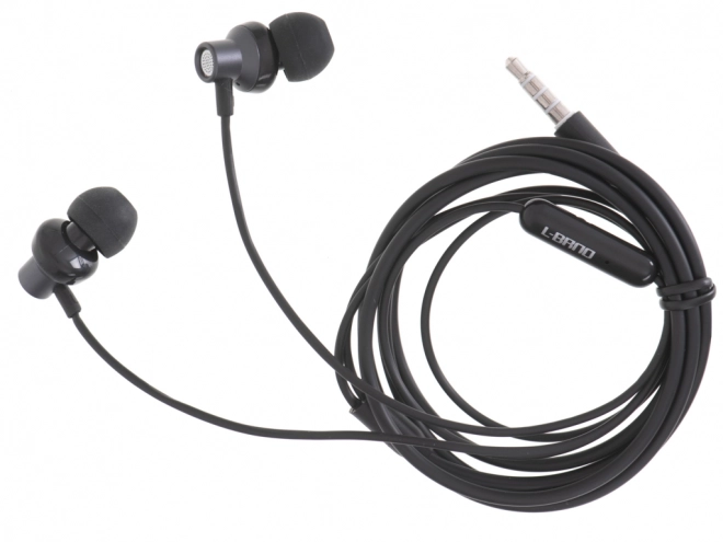 sorte kablede hovedtelefoner med 3,5 mm jackstik