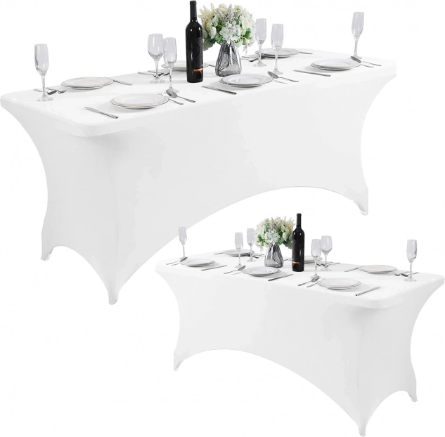 Universelt bordbetræk 180 cm 6FT hvidt MultiGarden