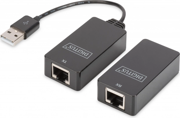USB-forlænger DIGITUS til overførsel op til 45 m, sort