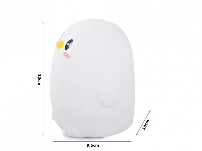 Silikone natlampe pingvin