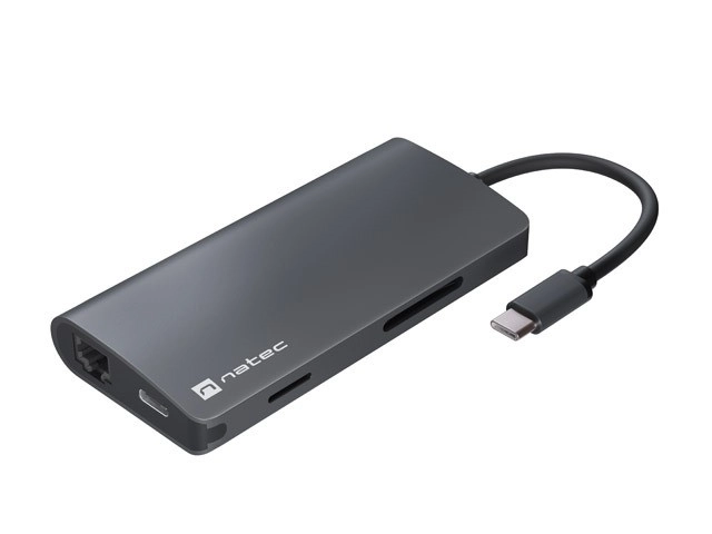 Multiportrættet USB-C adapter Natec Fowler 2 V2