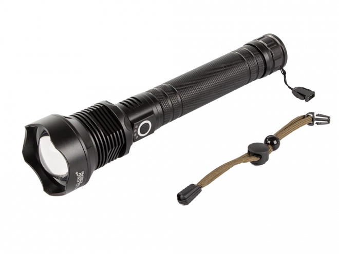Militær taktisk lommelygte med Cree LED XHP90 Zoom Balong