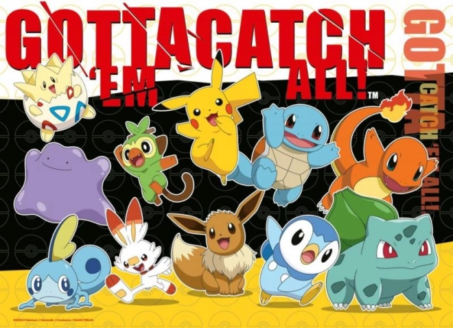 Pokémon puslespil 4x100 stykker