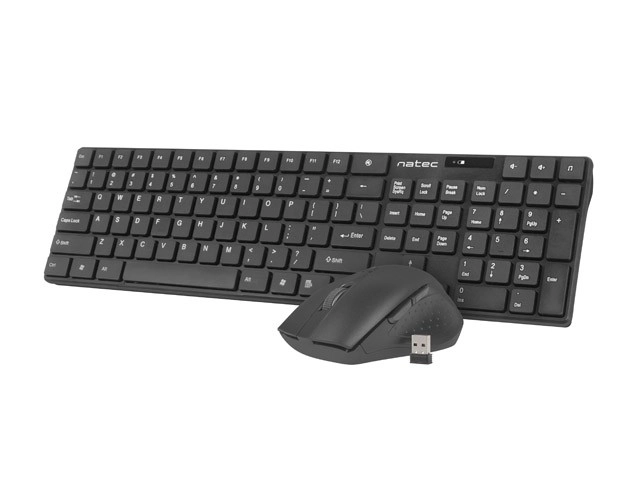 Trådløst tastatur og mus Natec Stingray
