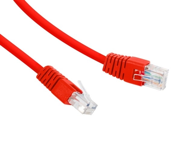 Patchkabel Cat.6 UTP 5m rød